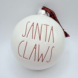 Rae Dunn Santa Claws Oversized Christmas Ornament